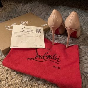 Nude Christian Louboutin heels